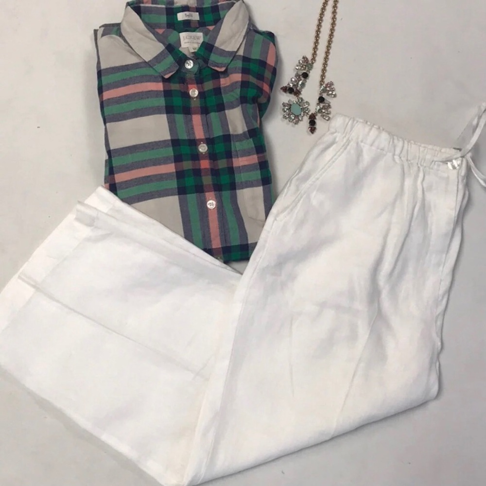 JENNIFER MORE Linen Capri Pants - Picture 3 of 6